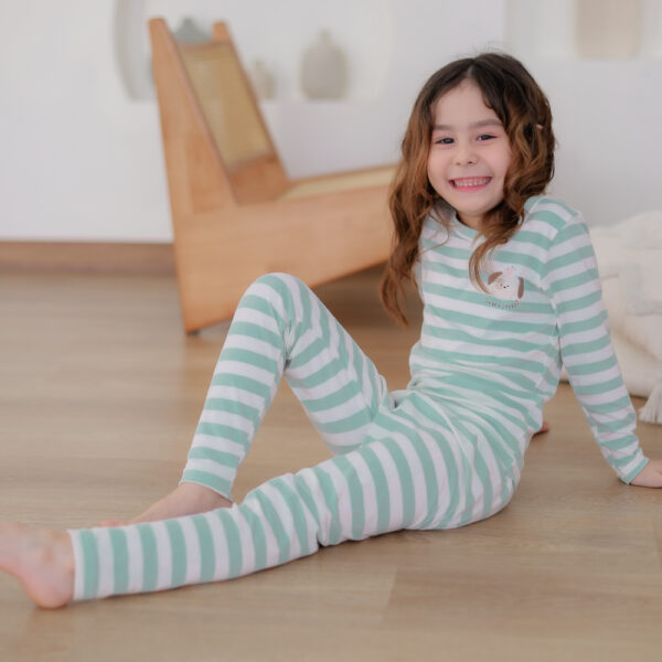 25FW/ ชุดนอนเด็ก ชุดตัวในเด็ก Peach Warm Puppy