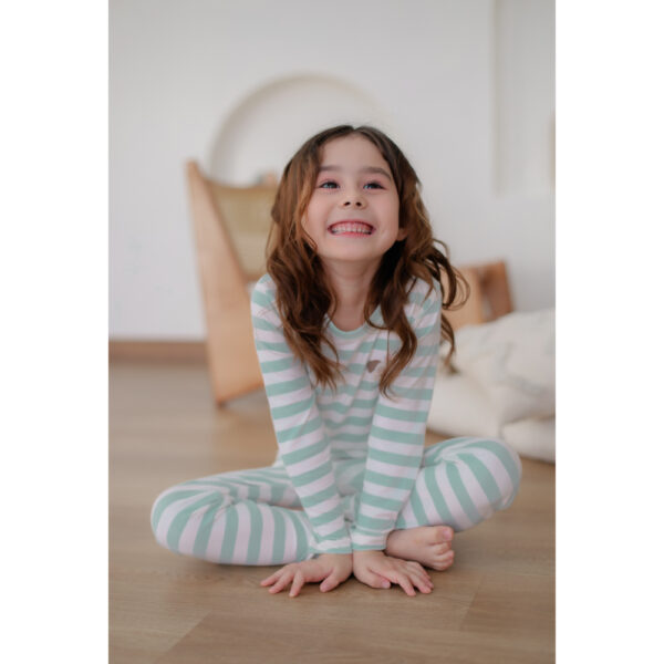 25FW/ ชุดนอนเด็ก ชุดตัวในเด็ก Peach Warm Puppy