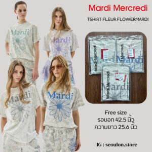 เสื้อยืด Mardi Mercredi TSHIRT FLEUR FLOWERMARDI