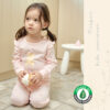 26SS/ชุดนอนเด็กแขนยาวขายาว Organic Cotton Cherry Bear