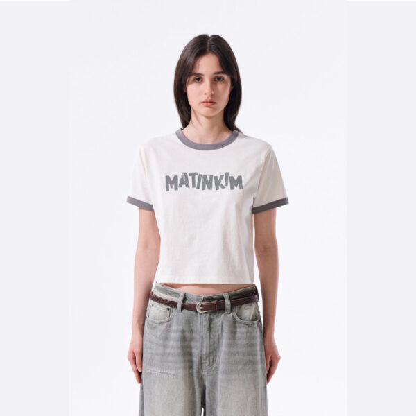 o8 เสื้อยืด MATIN LOGO RINGER CROP TOP