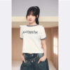 tjy เสื้อยืด MATIN LOGO RINGER CROP TOP