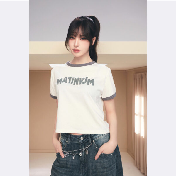 tjy เสื้อยืด MATIN LOGO RINGER CROP TOP