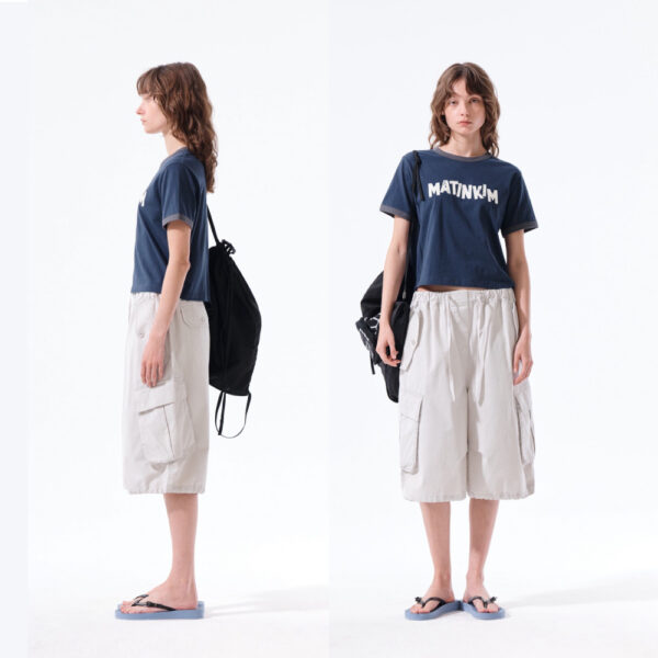 vh เสื้อยืด MATIN LOGO RINGER CROP TOP