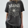 เสื้อยืด Mardi Mercredi TSHIRT FLOWERMARDI CRACKED DESTROYED